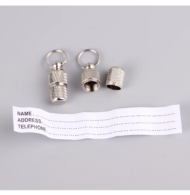 Метка трубка для хранения собак и кошек металлический аксессуар домашних