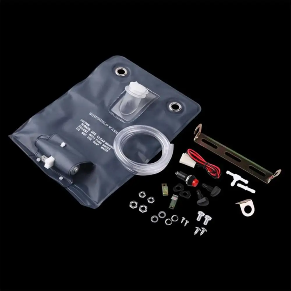 

Dropshipping Universal Car Vehicle Windscreen Washer Pouch Bag Cleaning Kit with 12V Pump