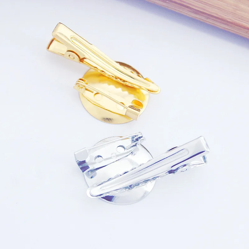 Высококачественная круглая филигранная брошь с покрытием основа для кабошона