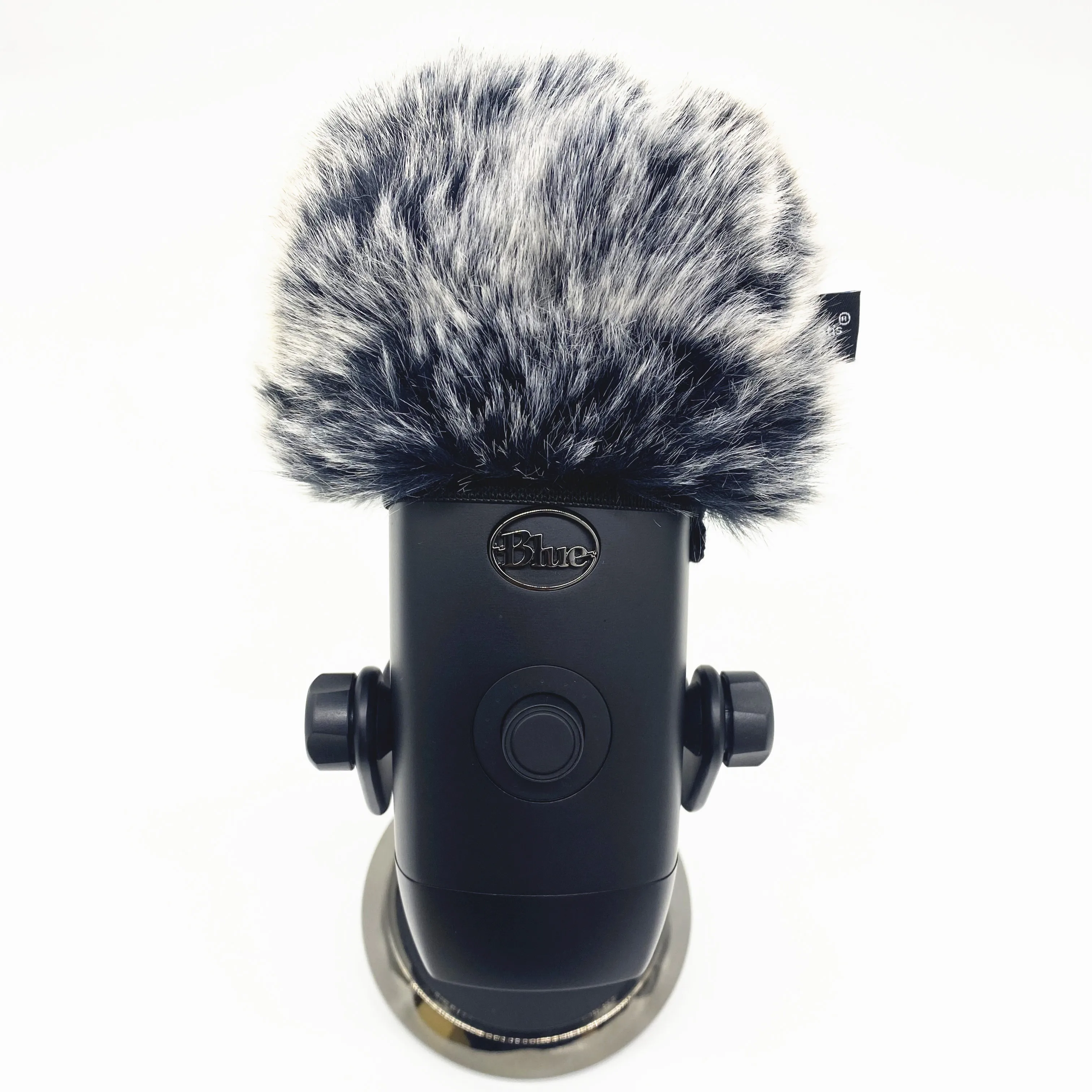 Уличный искусственный меховой микрофон для ветрового стекла Dead Cat BlueYetiX с губкой