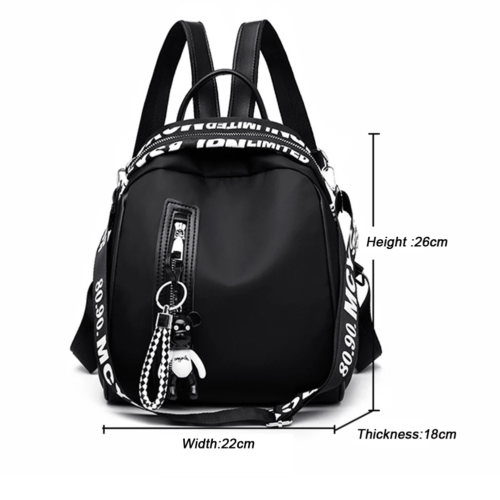 Женский рюкзак с защитой от кражи классический из ткани Оксфорд орнаментом