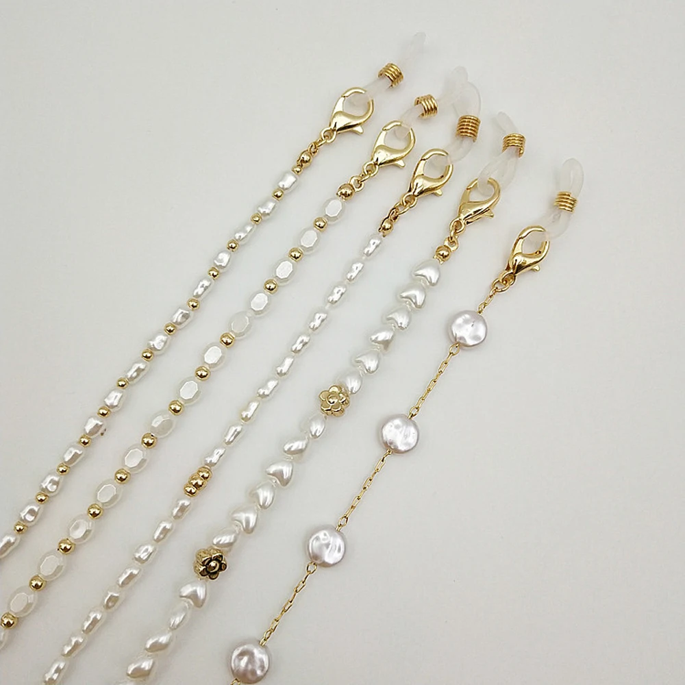 

2021 New Pearl Series Glasses Chains Mask Rope Landyard Multi-purpose Accessories Handmade Mask Decoration Necklace For Woman