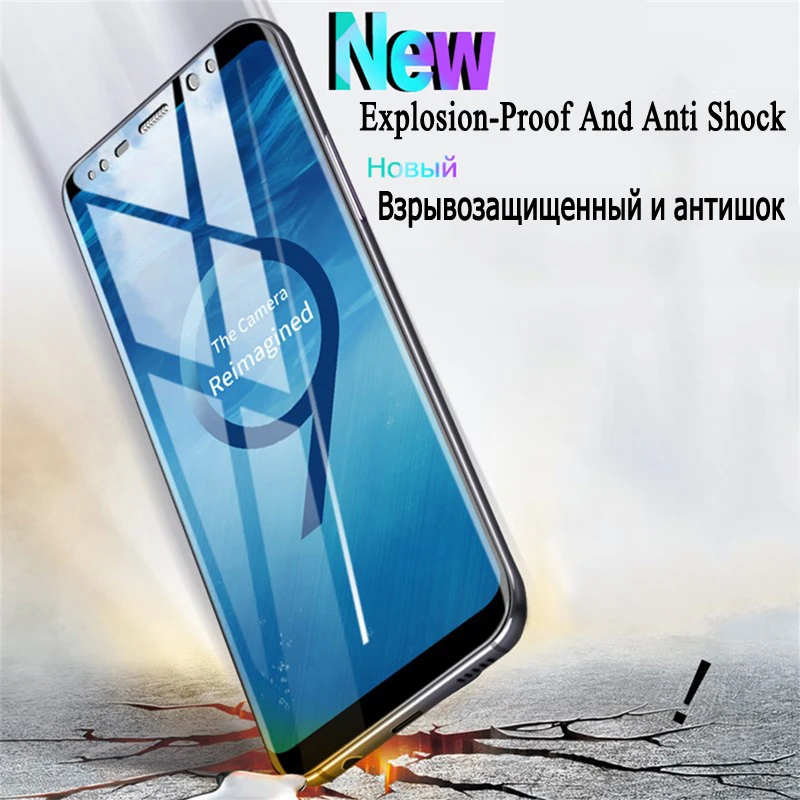 3D защитное стекло на samsung Galaxy S9 S8 S10 Plus Lite Samsumg S 8 9 10 световая Защитная пленка для