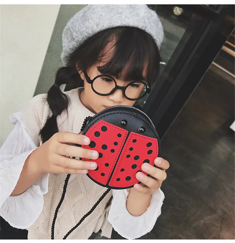 Plush Backpacks Cute Children Girl Bags Bee Ladybug Snails Baby Crossbody mini shoulder bag PU carry gift for kid 2019 | Игрушки и хобби