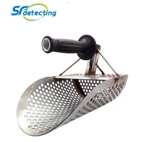 stainless beach sand scoop metal detecting high quality accessories with handle tool fast sifting metal detector