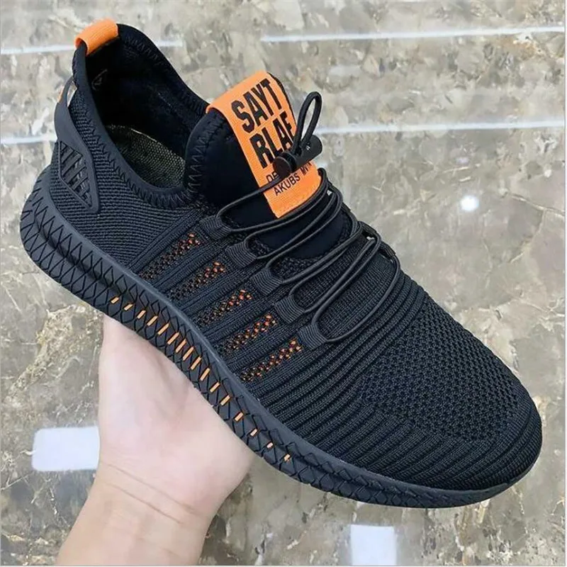 

2021 spring and autumn new trend fashion all-match casual shoes light and comfortable non-slip flying woven soft sole sneakers