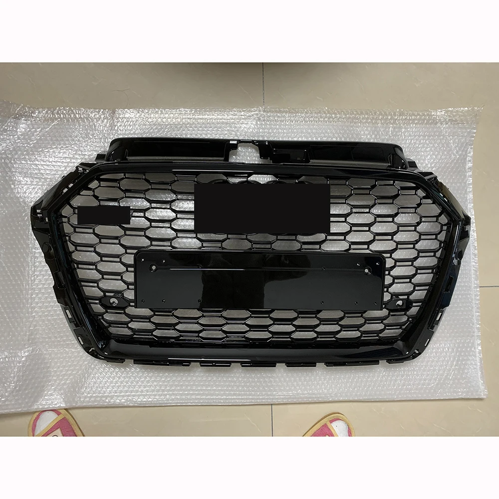 Grill Center Grille For Audi A3/s3 8v 2017 2018 2019 (refit For Rs3 Style) Car Front Bumper Grille