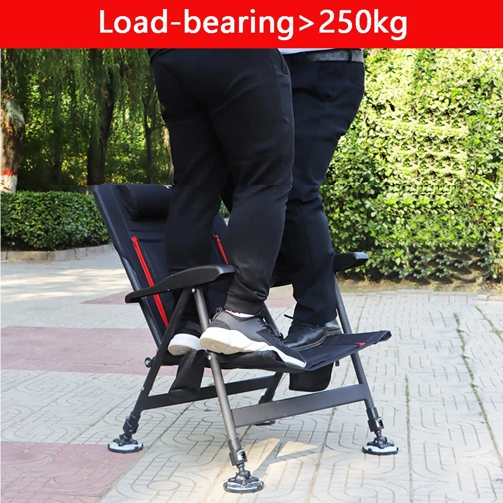 저렴한 야외 휴대용 낚시 안락 의자 접는 조절 캠핑 의자 헤비 듀티 비치 의자 Chaise 라운지 의자