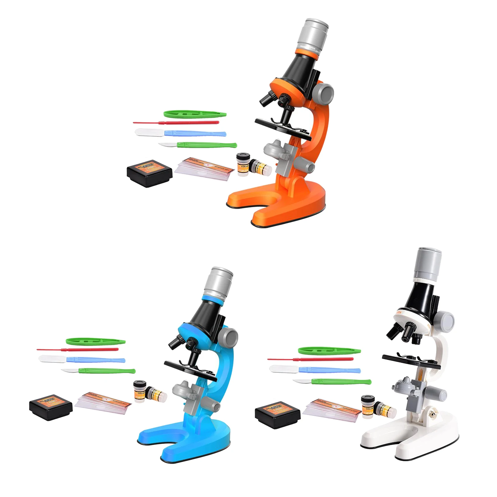 

100X 400X 1200X Illuminated Monocular ABS Biological Microscope for Kids
