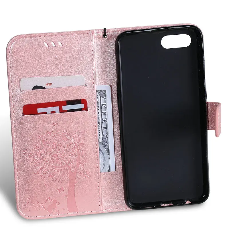 Роскошный кожаный чехол для OPPO A1K защитный флип A 1 K Real me C2 360 Funda Realme C 2 A1 бумажник с