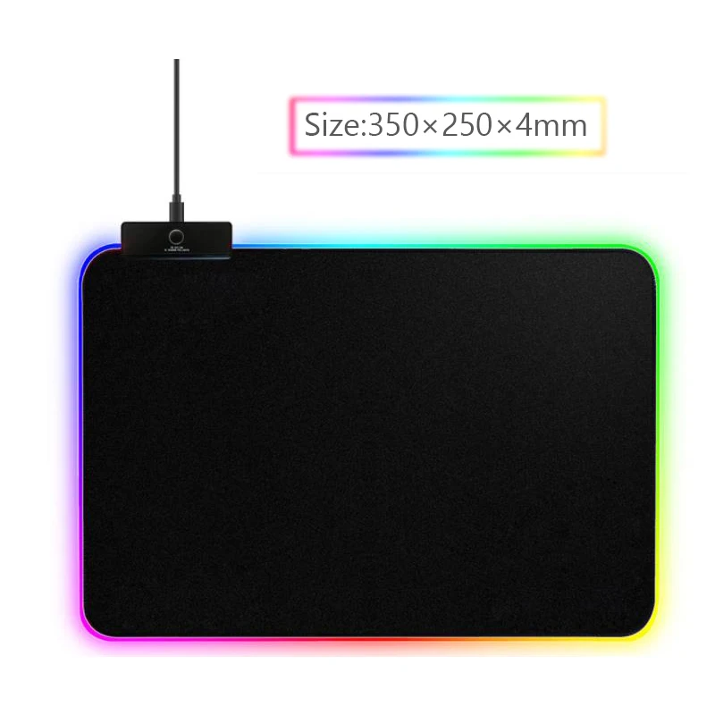 Игровой коврик для мыши Microdata RGB светодиодный большой водонепроницаемый