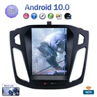 Автомагнитола 2 + 32 Гб ПЗУ, мультимедийный видеоплеер для Ford Focus 3 Mk 3 2012-2017, GPS-навигатор, головное устройство в стиле Тесла для автомобиля