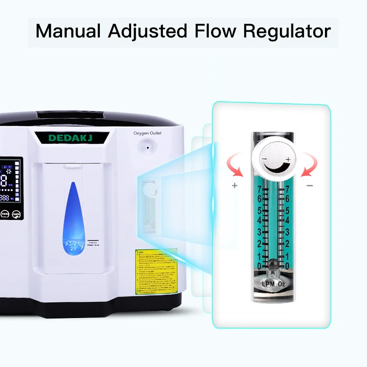 DE 1A 1L 7L Портативный концентратор кислорода для волос взрослых детей в