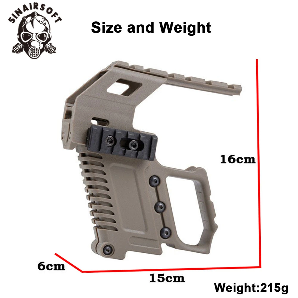 Тактическая серия Glock устройство для загрузки на рельсовой базе набор пистолета