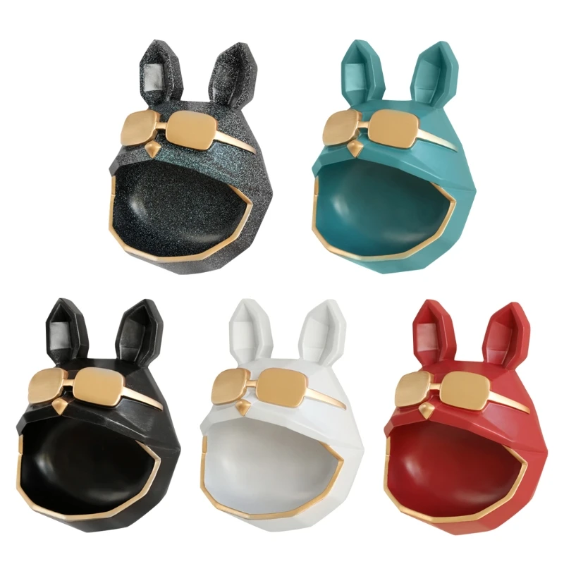 

H051 Resin Art Craft Cool Dog Storage Box for Key Jewels Ornament on Wall Decor Anime Statues Office Home Decoration