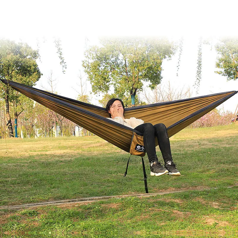 

Travel Hammock Camping Hammock With Mosquito Net Sun Shelter Waterproof Nylon Protable Hammock Canopy Camping Stuff Sleep Swing