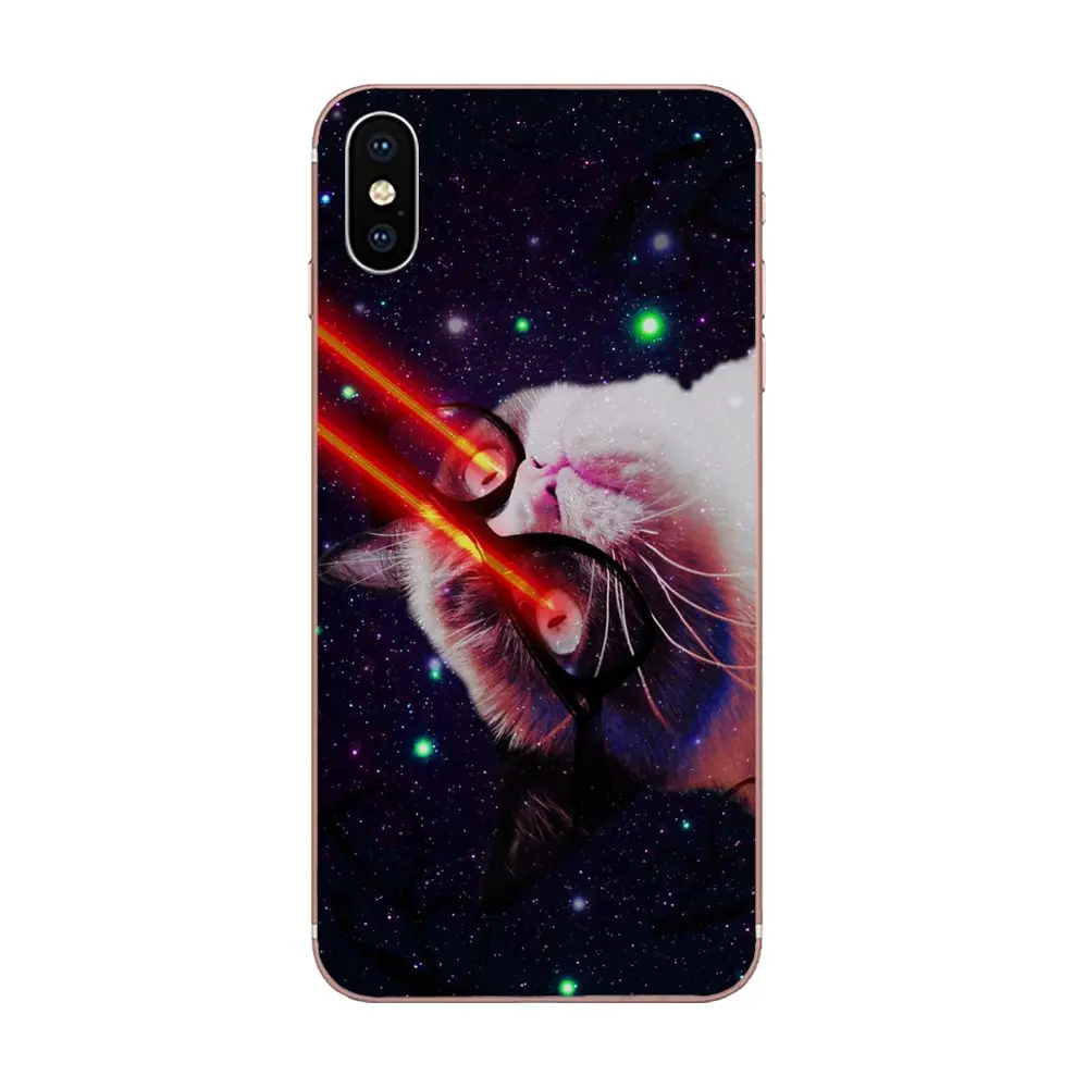 Окрашенные Raibow свет кошачий глаз в космосе для huawei P7 P8 P9 P10 P20 P30 Lite Mini Plus Pro 2017 2018 2019 |