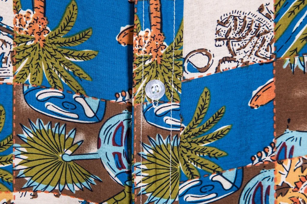 Самая красивая рубашка! Мужская этническая с коротким рукавом Повседневная