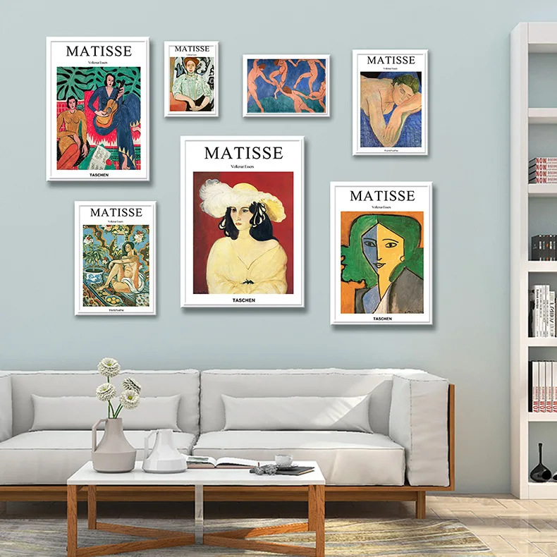 

Картина на холсте с изображением девушки Анри Матисса, Винтажный дизайн, абстрактные настенные картины для гостиной, домашний декор, художе...