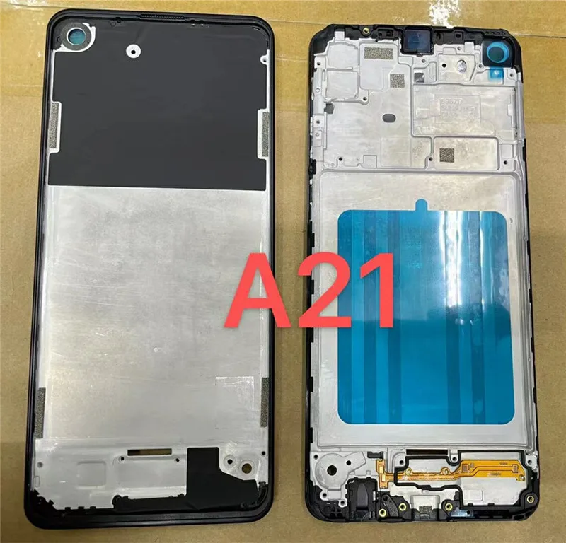 

For Samsung Galaxy A21 A215 6.5" Middle Frame Plate Housing Board LCD Support Faceplate Bezel Replace Repair Spare Parts