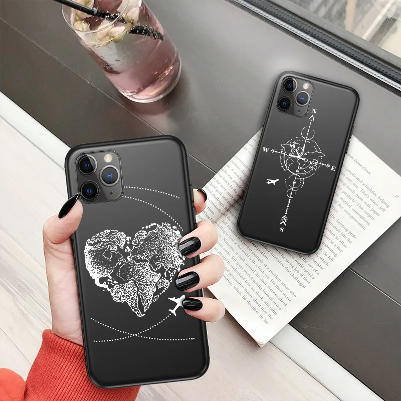 Чехол для телефона USLION Дорожная карта противоударный Для iPhone Xs Max 11 Pro XR X 7 8 6s Plus с