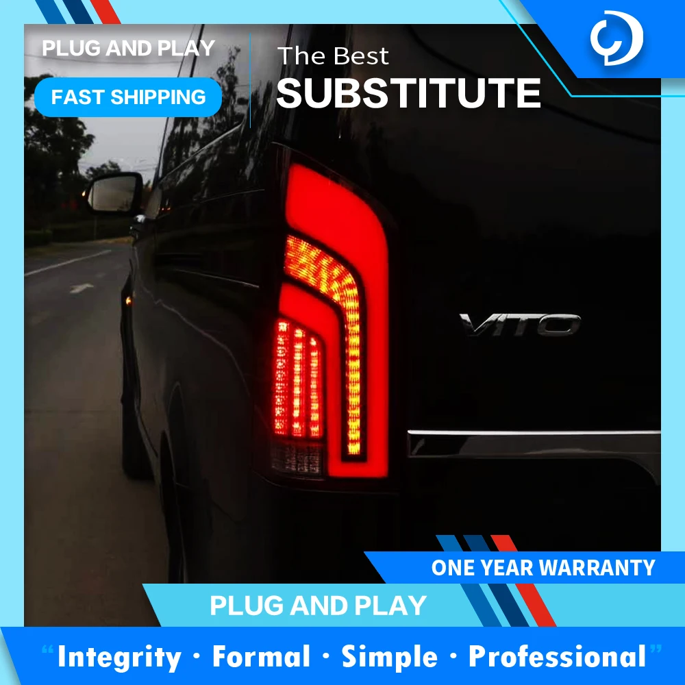 

Автостайлинг, задние фары s для Mercedes-Benz VITO V250 V260 V260L светодиодный ные задние фары 2016-2019, задние фары DRL, Задний сигнал поворота, автомобильный