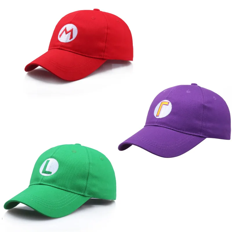Братья Супер Марио. Бейсболка с солнцезащитным козырьком хлопковая дышащая
