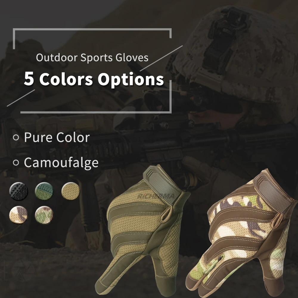 Перчатки мотоциклетные зимние камуфляжные Нескользящие с сенсорным