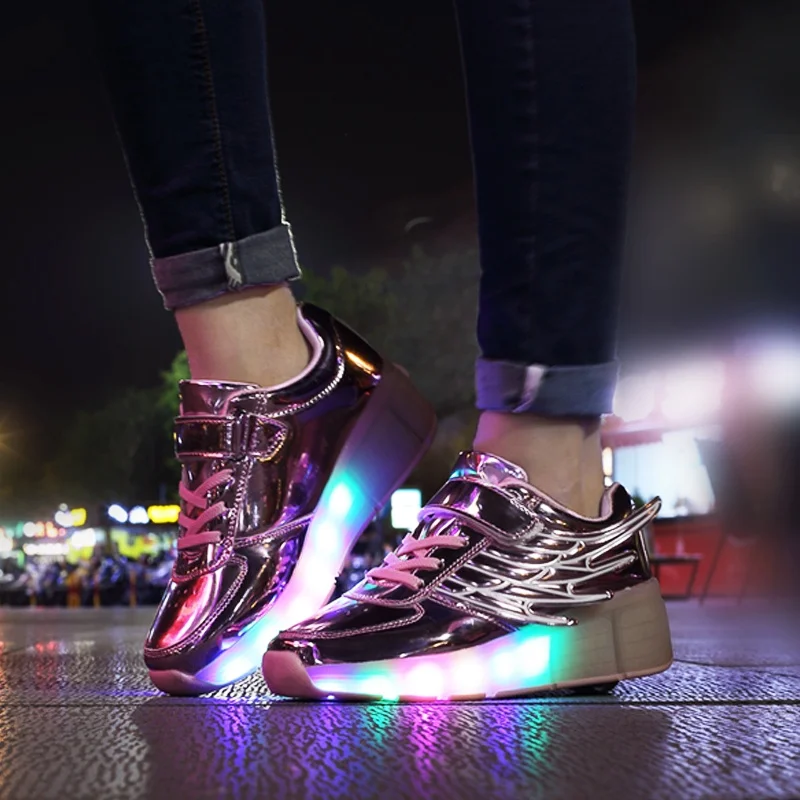

Roller Skate Shoes For Kids Boys Girls Led Wheel Sneakers Shoe With A One Wheel Children Boy Girl Glowing Roller Sneakers Shoes