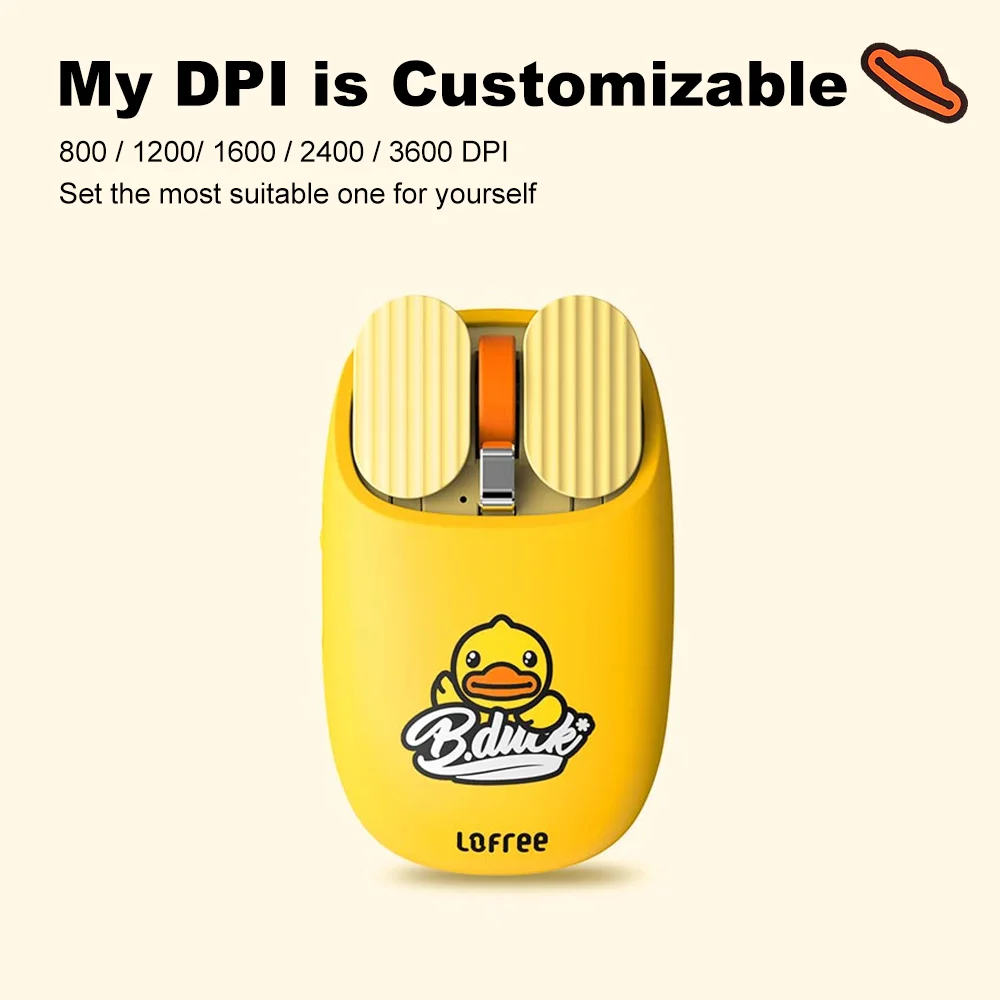 Беспроводная мышь YouPin LOFREE B.Duck с Bluetooth двухрежимное соединение многосистемная