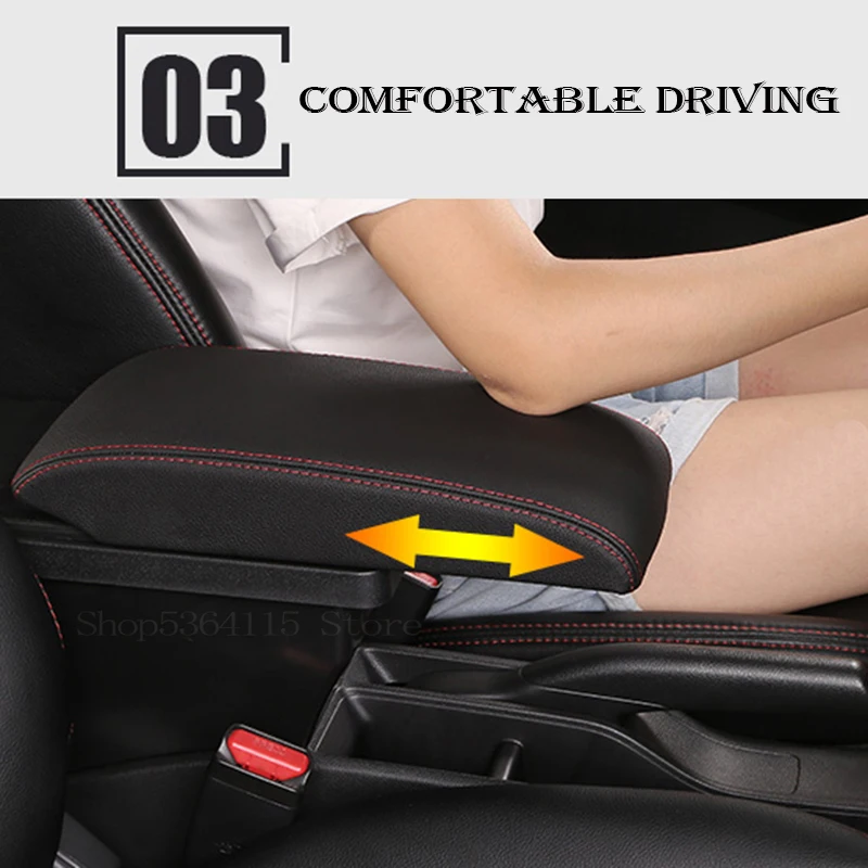 Автомобильный подлокотник для Peugeot 206 + 207 Compact 2009-2012 центральный из искусственной