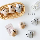 1 шт. мультяшная 3D плюшевая заколка для волос коала заколка для волос милая фотография Аксессуары для волос для женщин сумка аксессуары