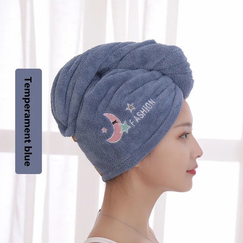 

Шапочка для сушки длинных волос для взрослых, впитывающее полотенце для сухих волос, быстросохнущая Милая шапочка для душа, полотенце для в...