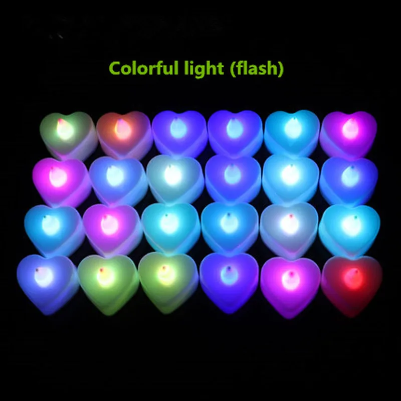 Взрывные модели романтическая Электронная свеча в форме сердца уведомление о