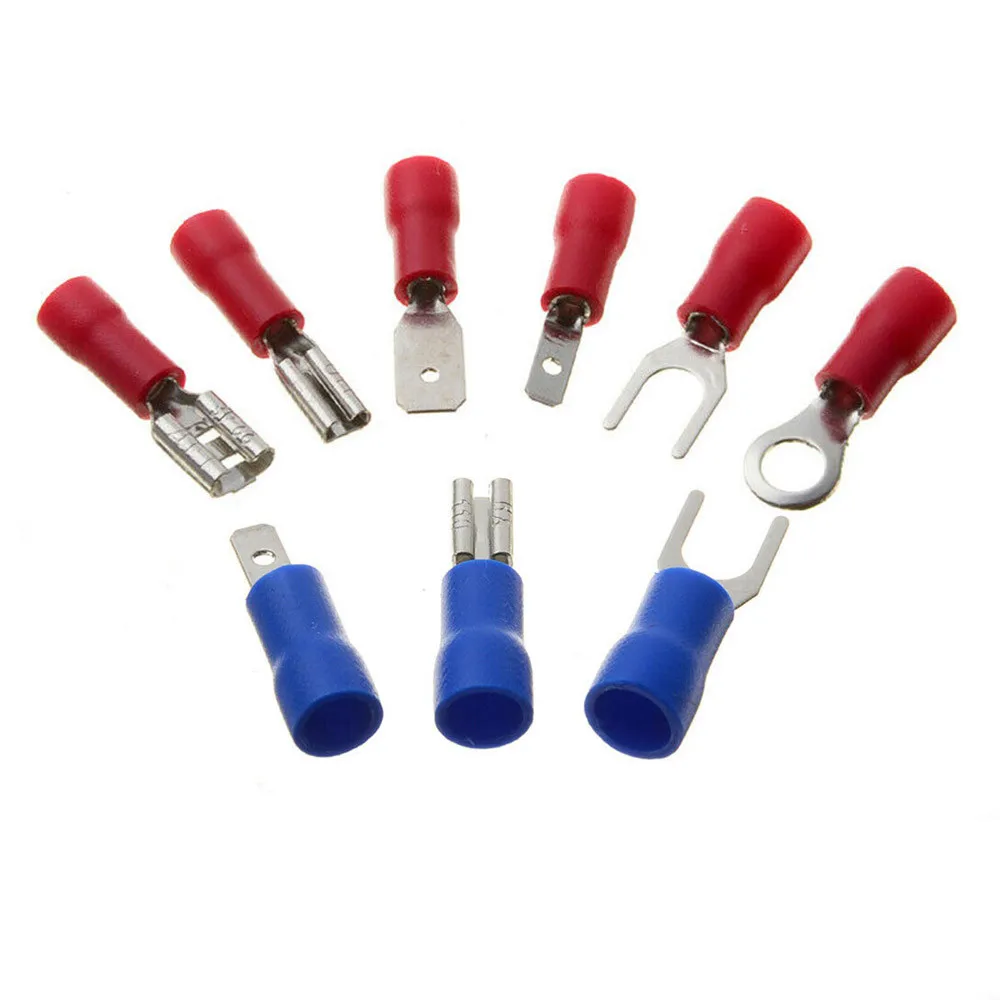 

280Pcs Assorted Insulated Electrical Wire Crimp Connectors Spade Terminals Butt Ring Fork Lugs Terminal Mix Kit