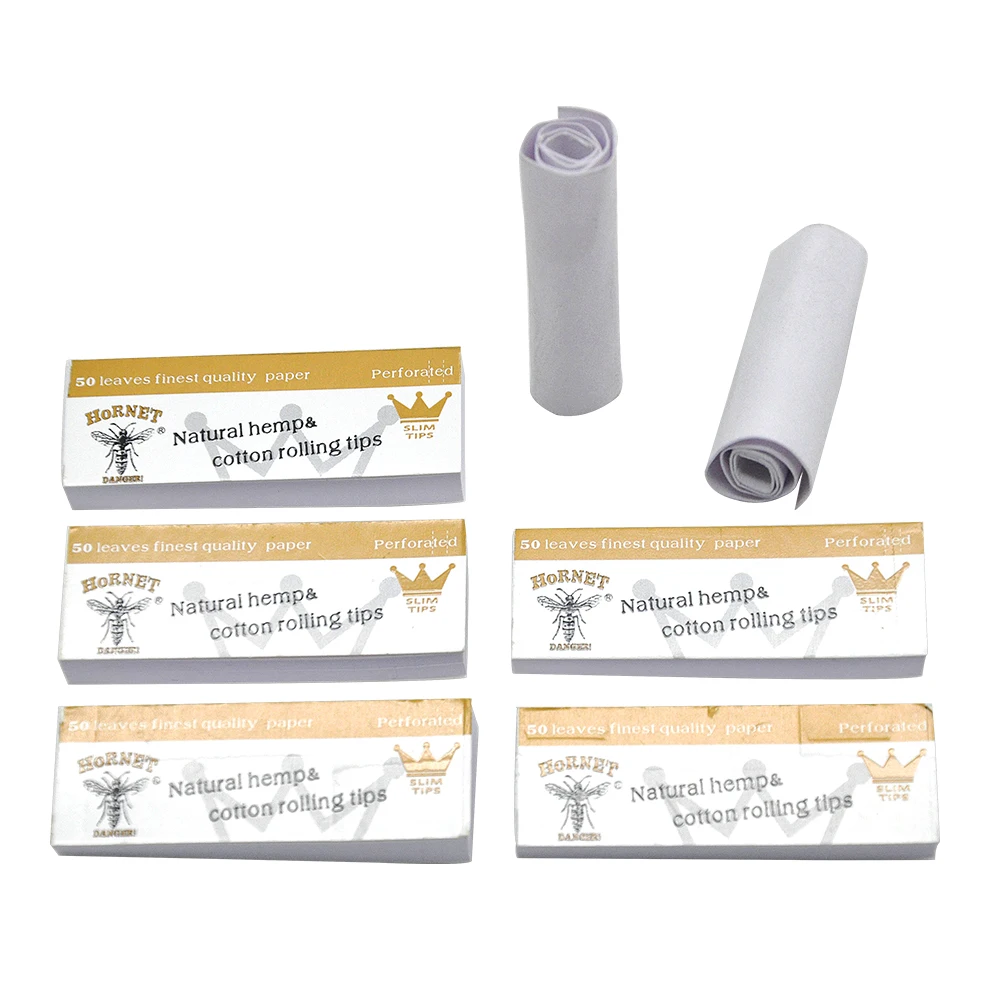 Hornet 1 Booklets Cigarette Filter Tips Rolling Paper Rollingpapers 50 Leaves 60*21MM Natural for | Дом и сад