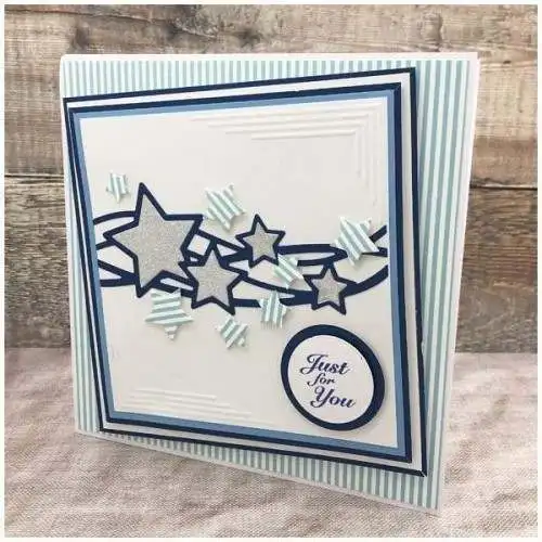 

Metal Cutting Dies wavy line star card Scrapbooking Stencil Cut Die For DIY Card Crafts Handmade