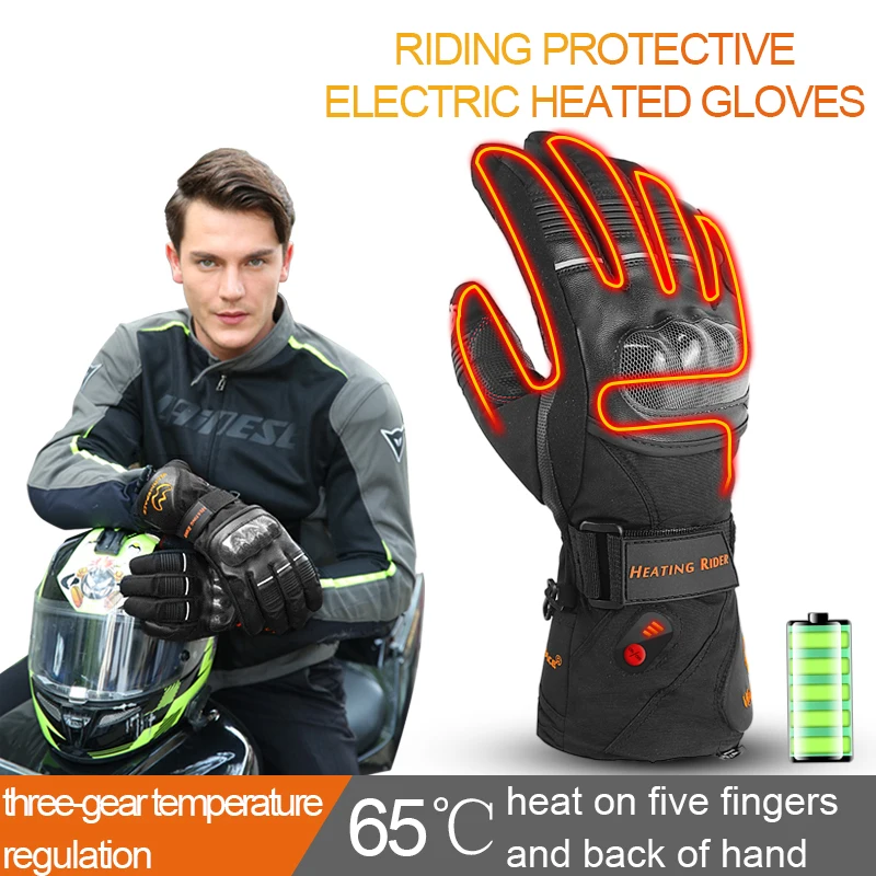 IRON JIA'S зимние мотоциклетные перчатки с подогревом Guantes сенсорный экран на