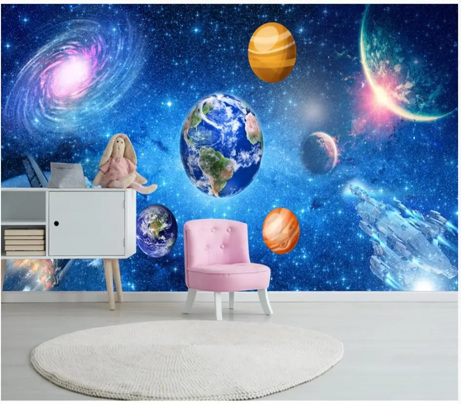 Пользовательские фото обои для стен 3 d фрески небо космическая Звездная