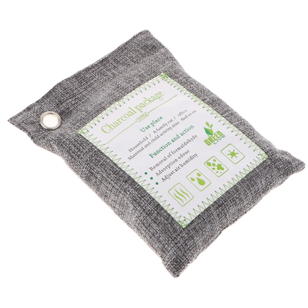 Naturally Activated Bamboo Air Fresher Bags - Charcoal Deodorizers for Home &amp Business Non-Toxic Fragrance-Free | Автомобили и
