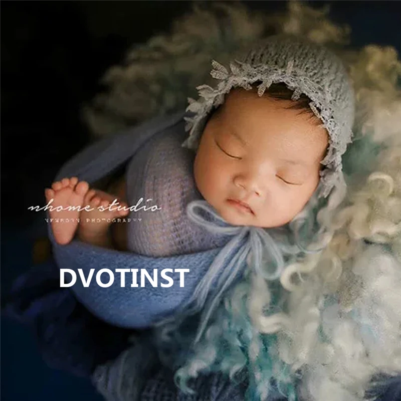 Dvotinst реквизит для фотосъемки новорожденных вязаный крючком милый мягкий