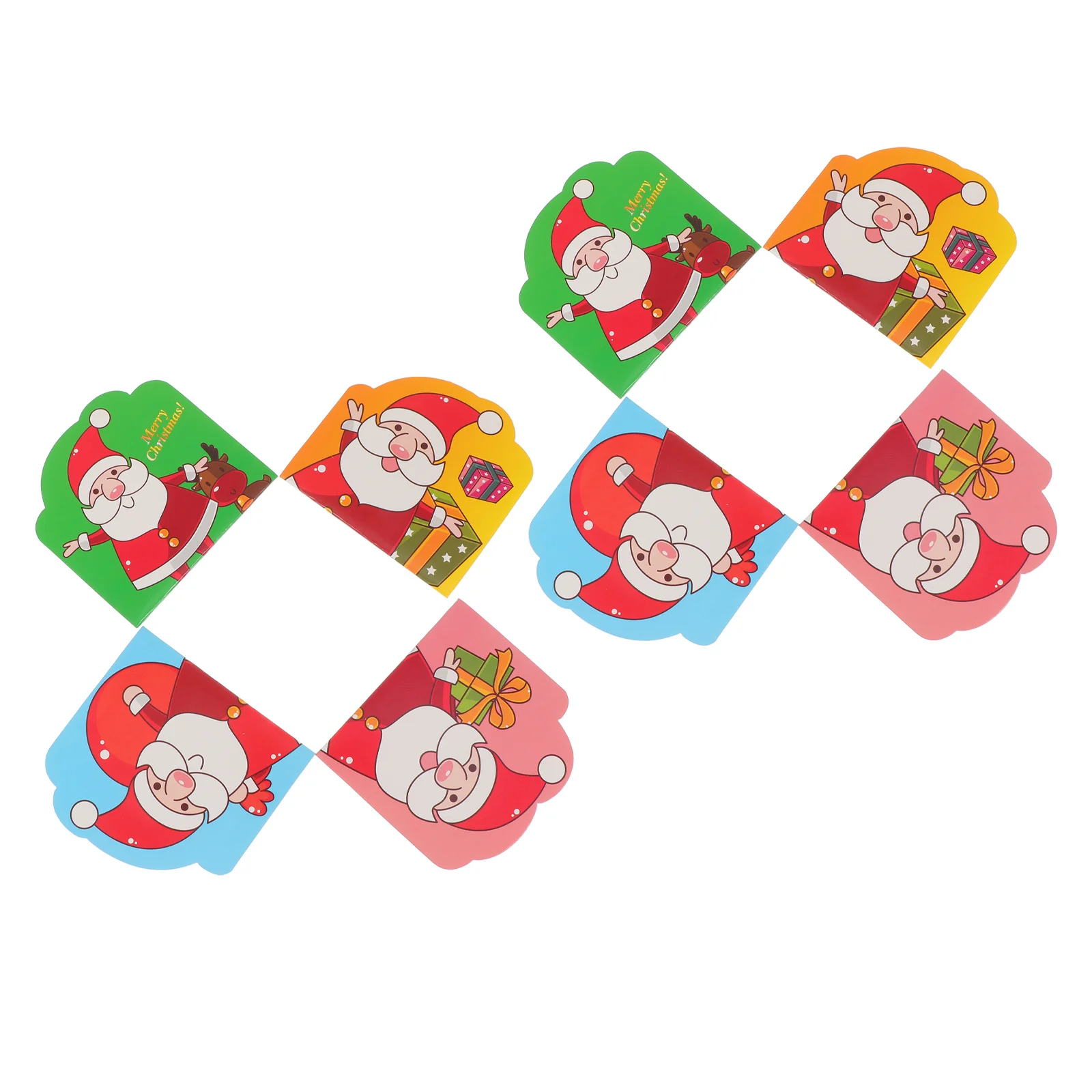 

8pcs Mini Cartoon Diaries Christmas Theme Pocket Notepads (Assorted Color)