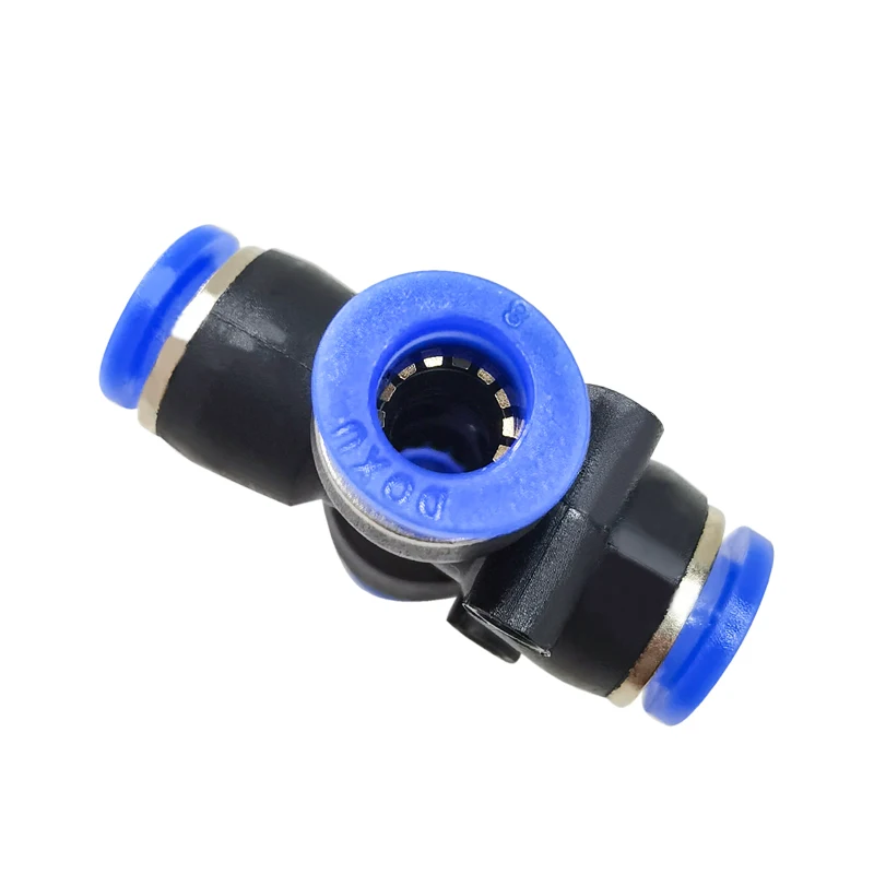 

High Quality 10Pcs 4/6/8/10/12mm 4 Way Cross Style Pneumatic Tube Push In Quick Fittings PZA4 PZA6 PZA8 PZA10 PZA12.