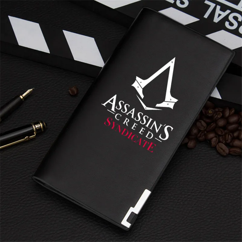 Новое поступление, кошелек для игры Assassins, черная светящаяся Сумочка унисекс, подарок для подростков, Модный стильный мужской кошелек из искусственной кожи
