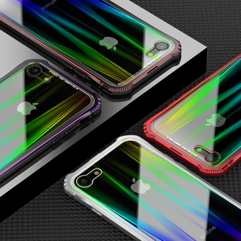 Магнитный защитный чехол s для iPhone XS Max XR X 7 8 Plus Прозрачный coque Apple 7Plus |