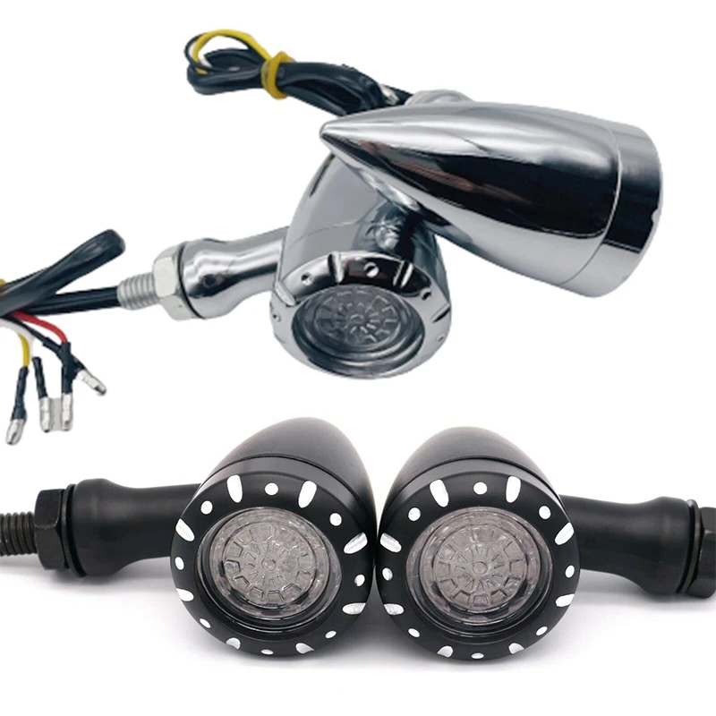 

Motorcycle LED Turn Signal Light Brake Running Lamp Flashing Light Blinker for Cafe Racer Sportste Yamaha