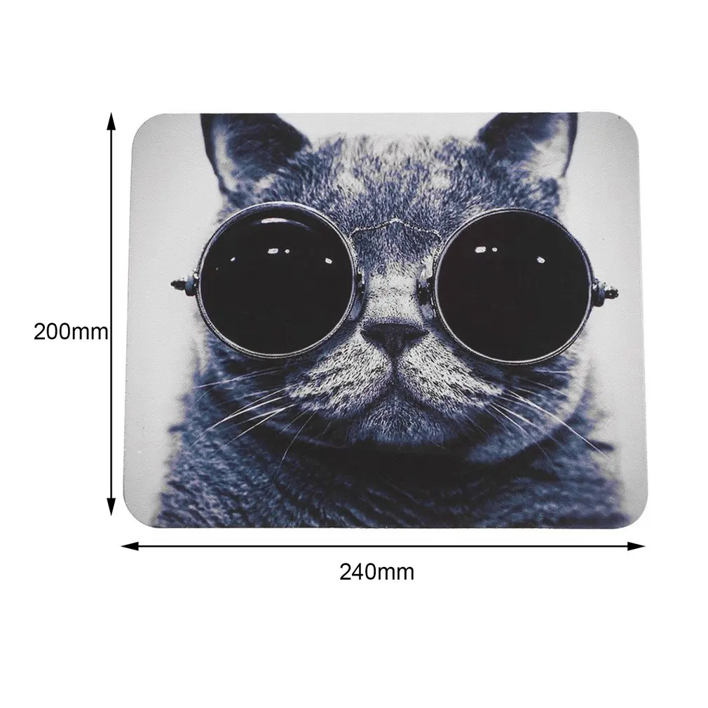 Stylish Cat Pattern Anti-Slip Laptop PC Mice Pad Mat Mousepad For Optical Laser Mouse Comfortable Cute Gaming |