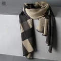 300 г утолщение кашемировый шарф большой платок мода весна зима женские шарфы негабаритных дождевых женщин