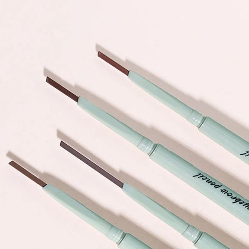 Двойной карандаш для бровей водостойкий стойкий не выцветает кисть косметика