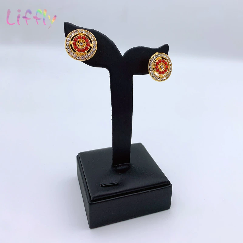 Женский комплект ювелирных изделий из колье и золотого костюма в африканском